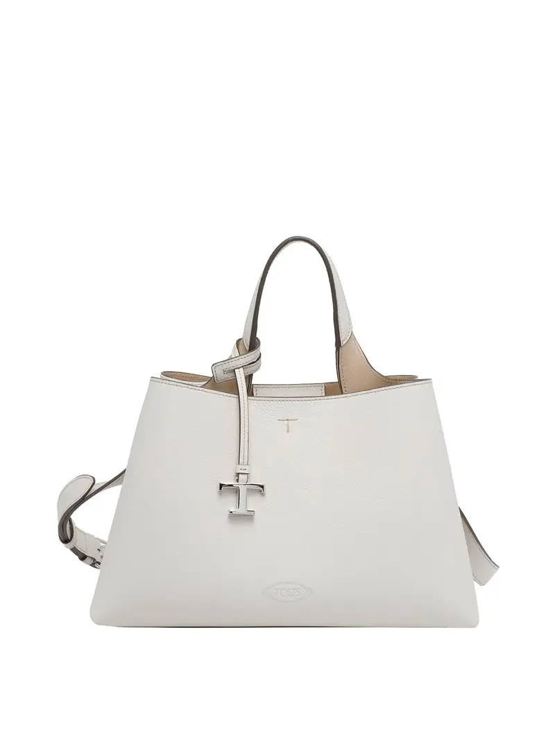 Piccola borsa in pelle Bianco