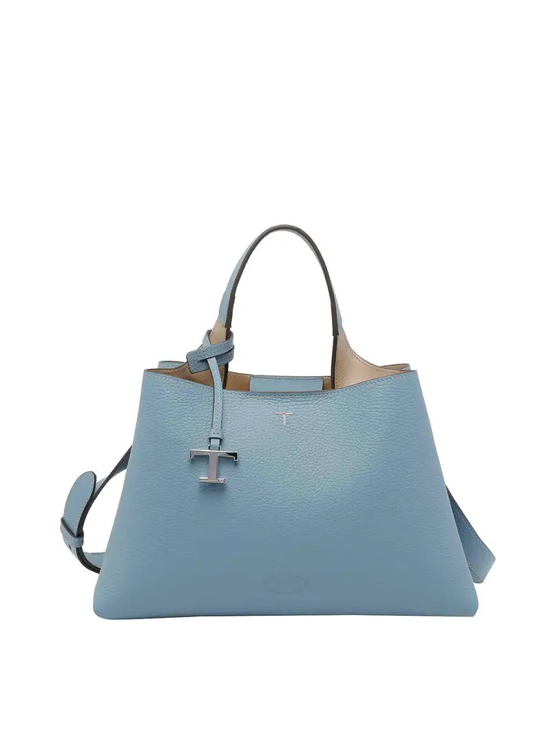 Piccola borsa in pelle Blu