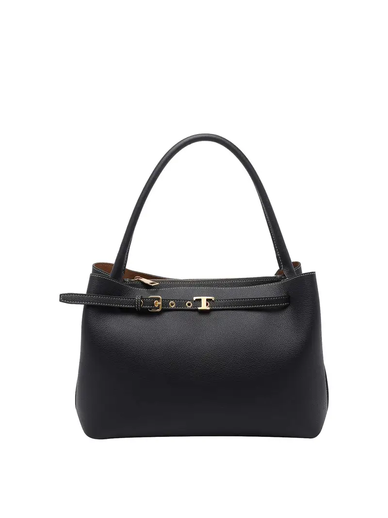 Piccola borsa in pelle Nero