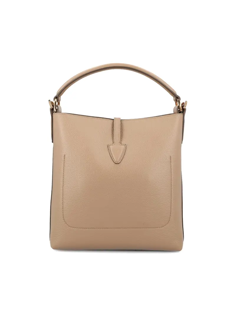 Secchiello T Timeless In Pelle Mini BEIGE miniatura 2