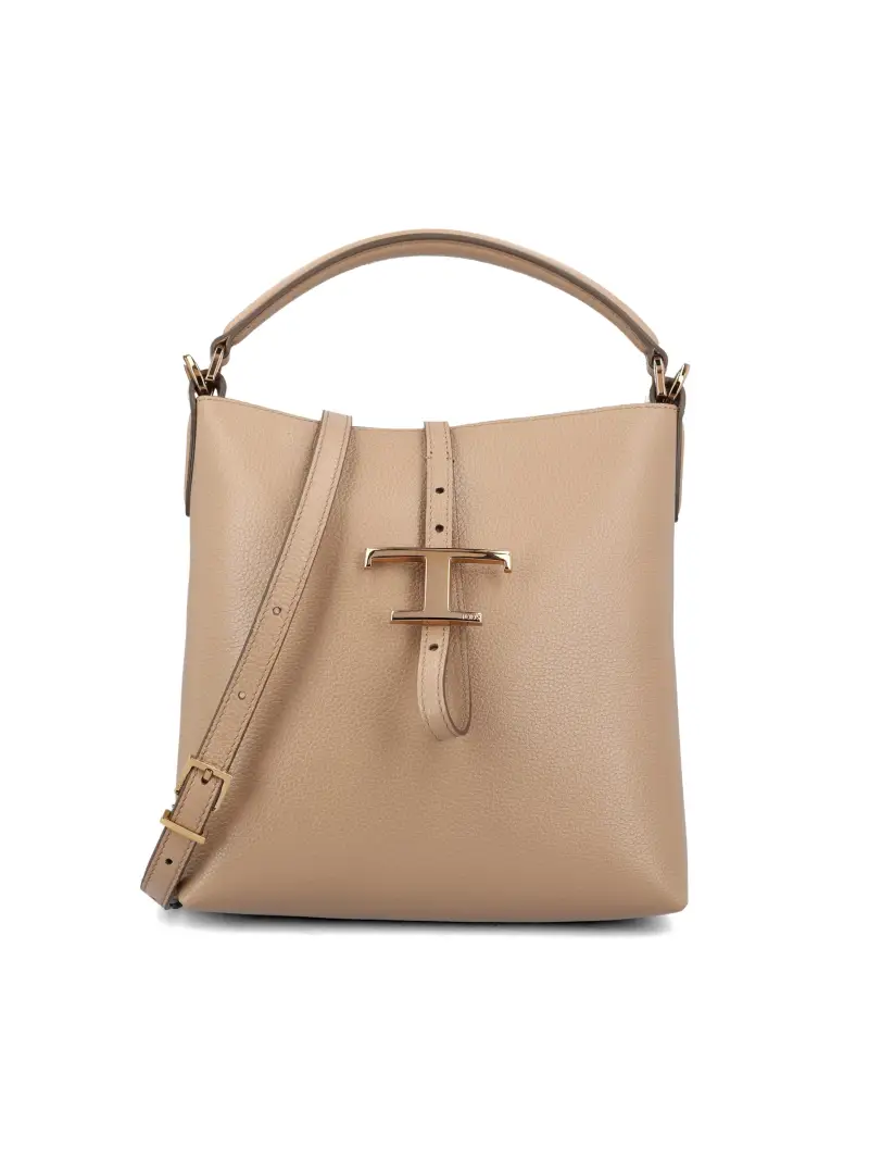 Secchiello T Timeless In Pelle Mini BEIGE