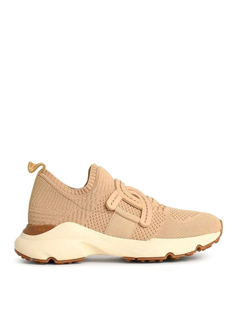 Sneaker Kate in tessuto tecnico beige