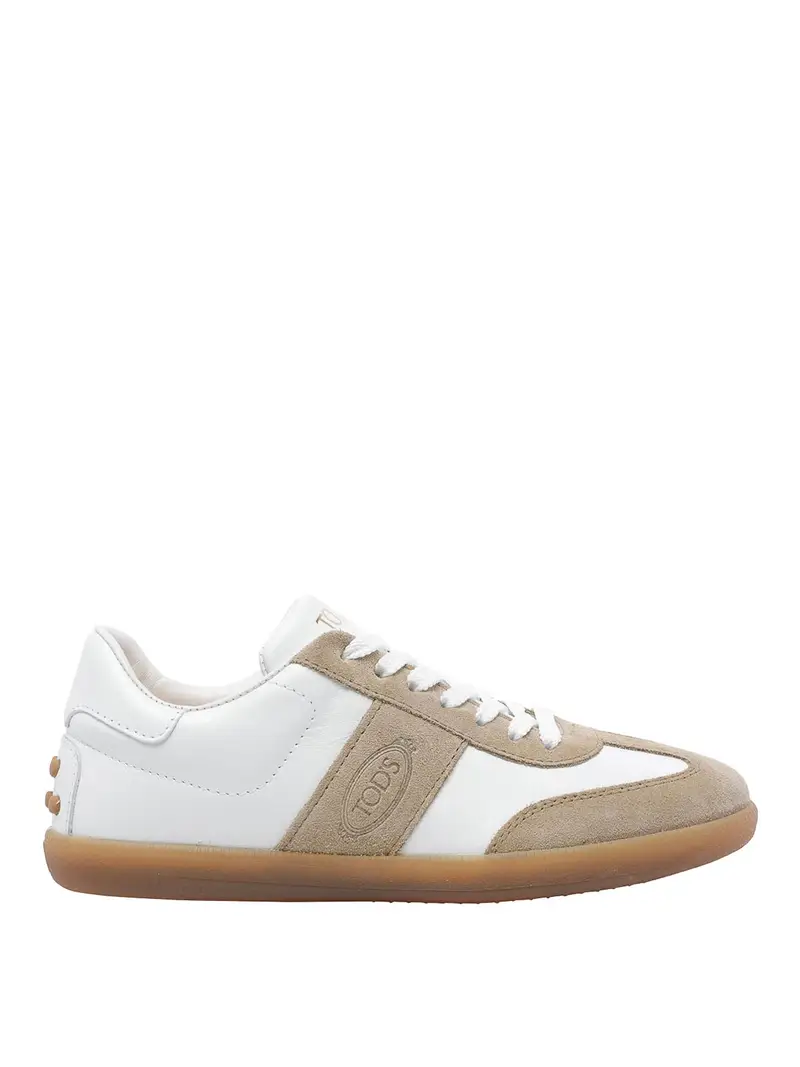Sneakers con linguette Tods Bianco