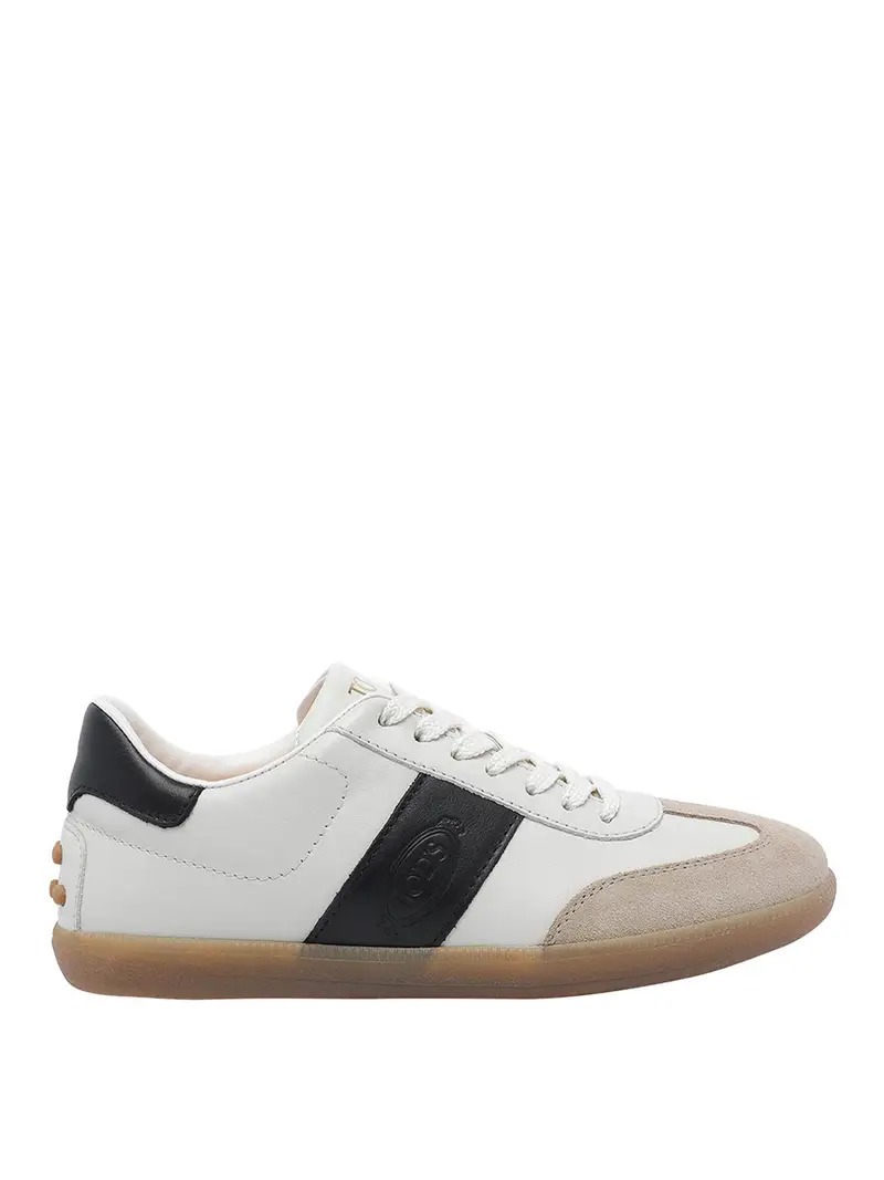 Sneakers con linguette Tods Bianco