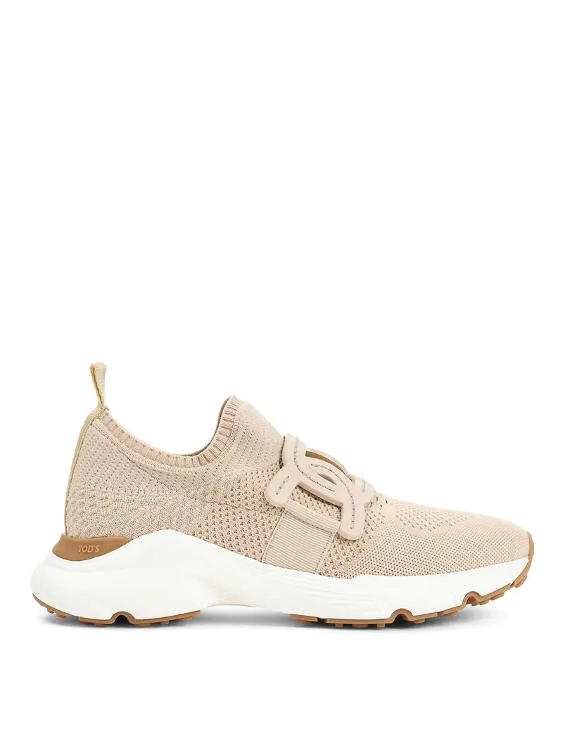 Sneakers in maglia di Tod`S Beige