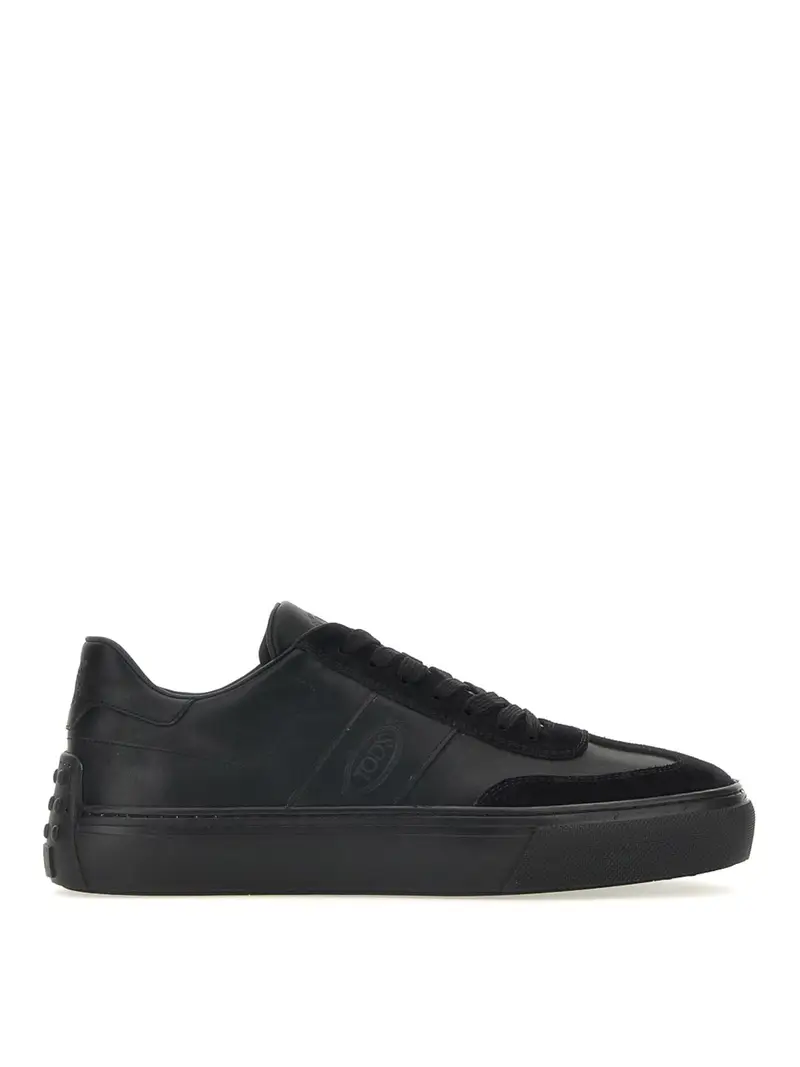 Sneakers in pelle Nero