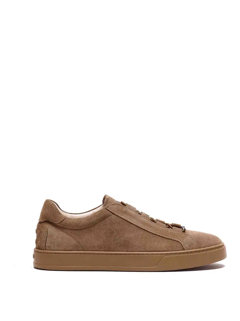 Sneakers in pelle scamosciata Marrone