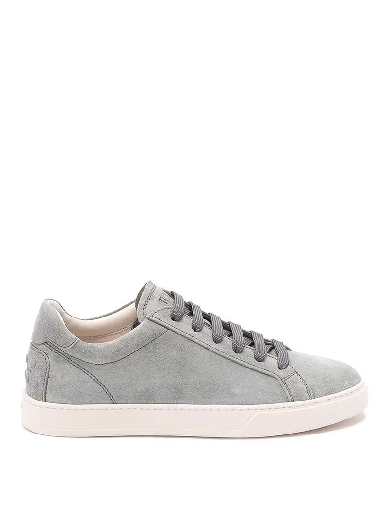 Sneakers In Pelle Scamosciata Marrone