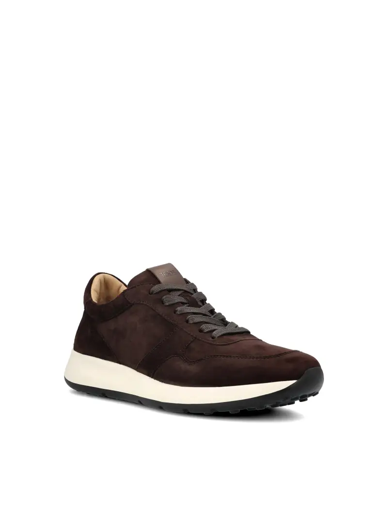 Sneakers Red Dot In Pelle Scamosciata Pashmy MARRONE miniatura 2
