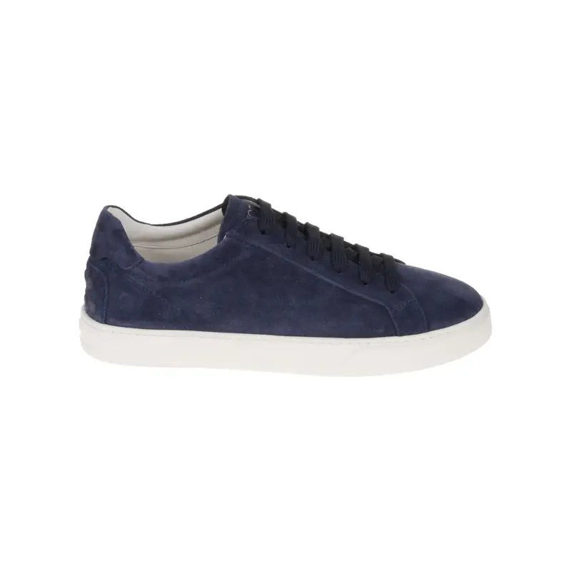 sneakers uomo in camoscio blu