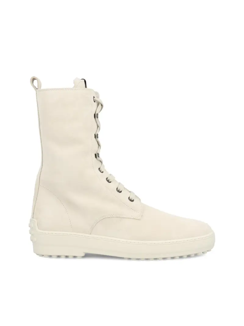 Stivaletto Winter Gommino In Pelle Scamosciata BIANCO