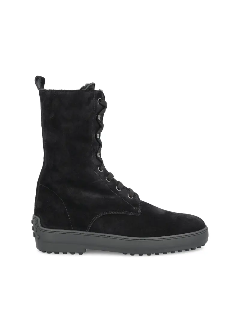 Stivaletto Winter Gommino In Pelle Scamosciata NERO