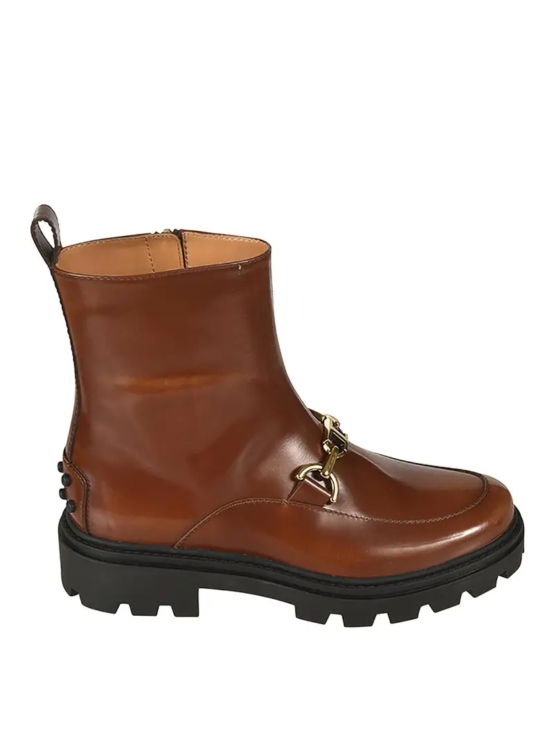 Stivali in pelle Marrone