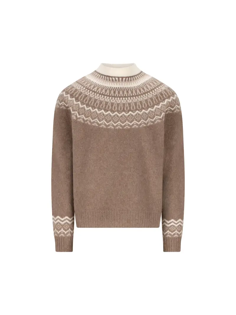 TOD Girocollo In Lana E Cashmere MARRONE