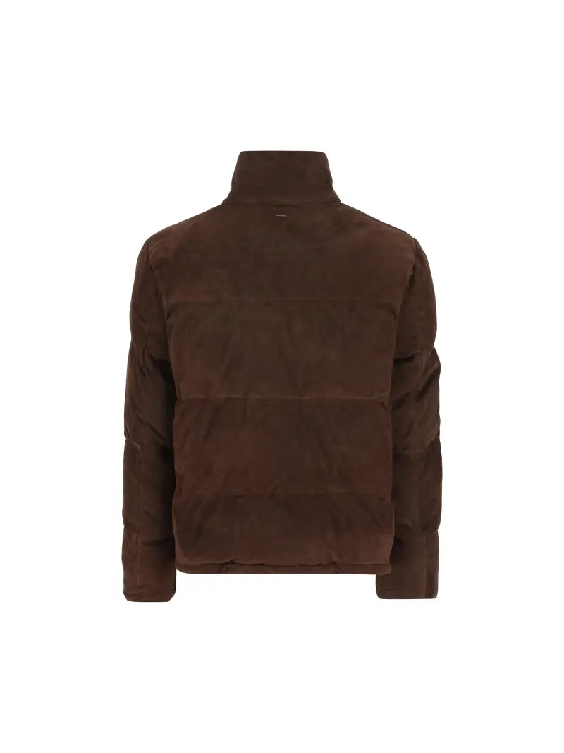 TOD Piumino In Pelle MARRONE miniatura 2