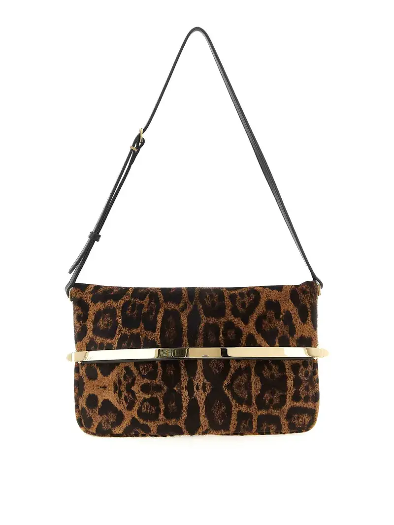 Tods Magenta Bag Flap Shoulder Bag Animalier