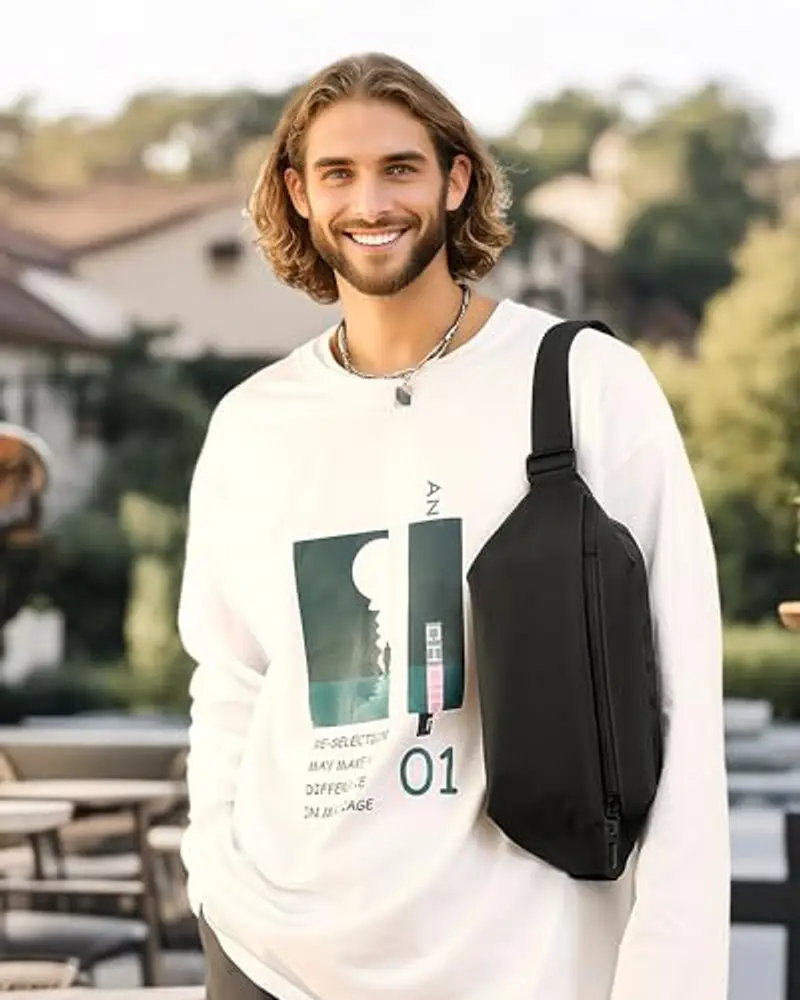 TODREMOU Marsupio Uomo Nero 2099497 miniatura 2