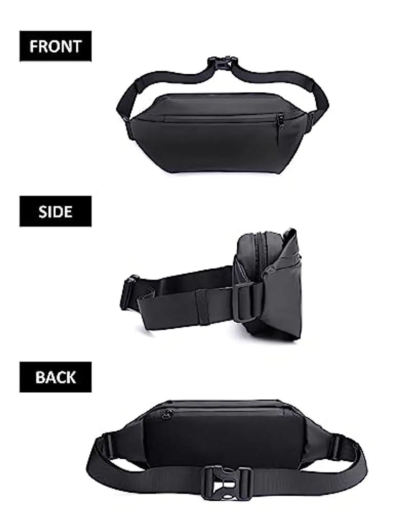 TODREMOU Marsupio Uomo Nero 2099497 miniatura 3