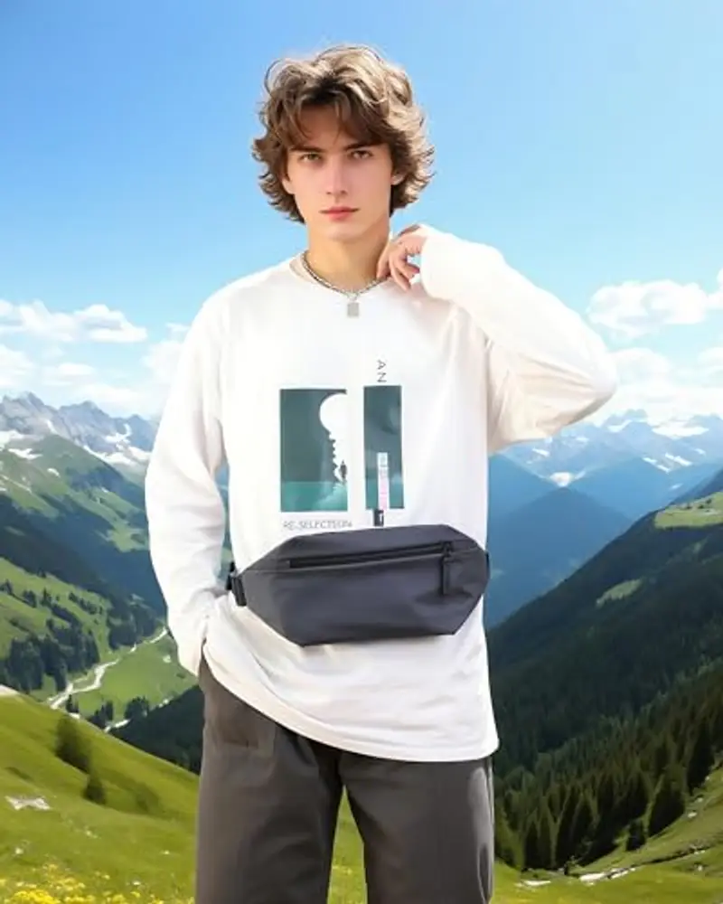 TODREMOU Marsupio Uomo Grigio 2099545 miniatura 2