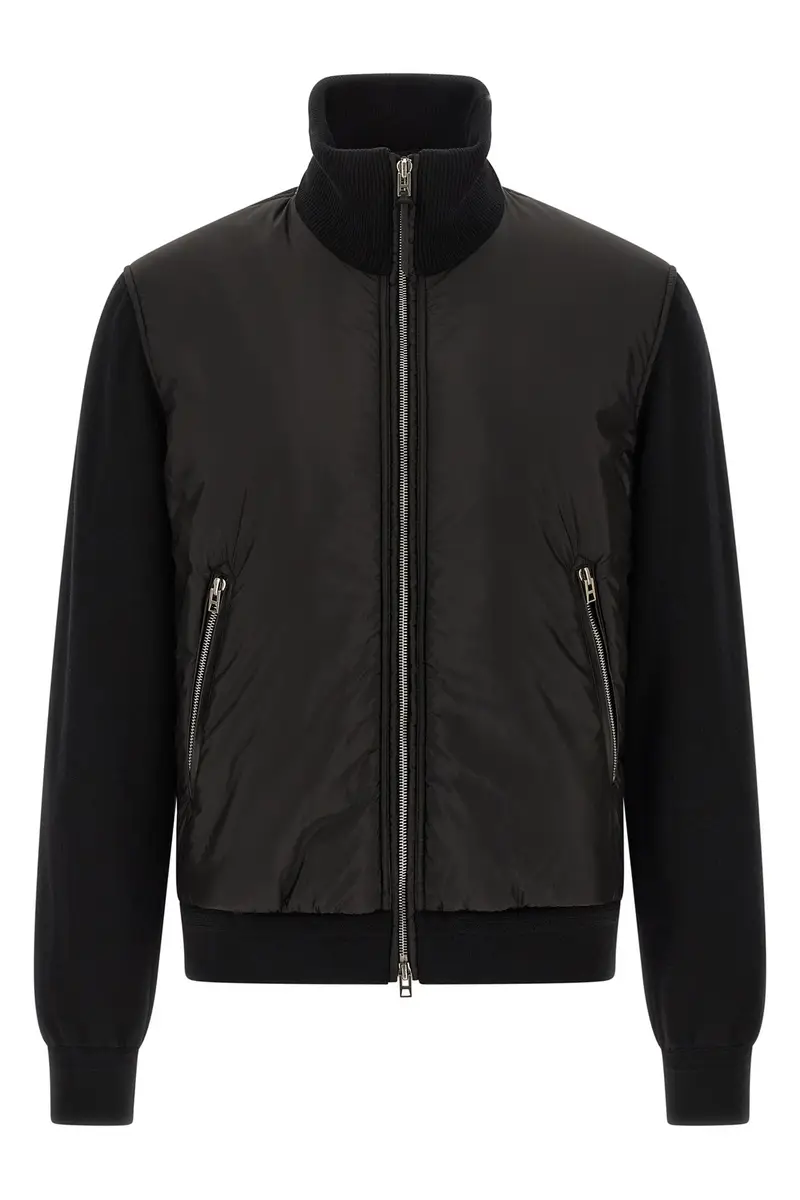 Bomber Lana Merino Nero