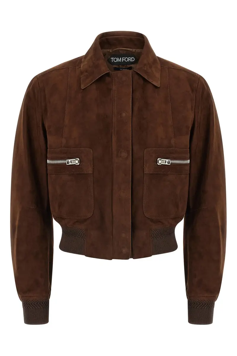 Bomber Suede Marrone