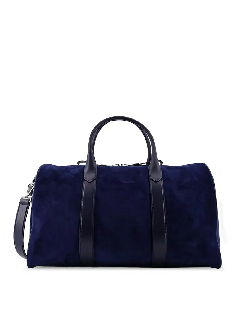 Borsa Da Viaggio In Suede Blu scuro