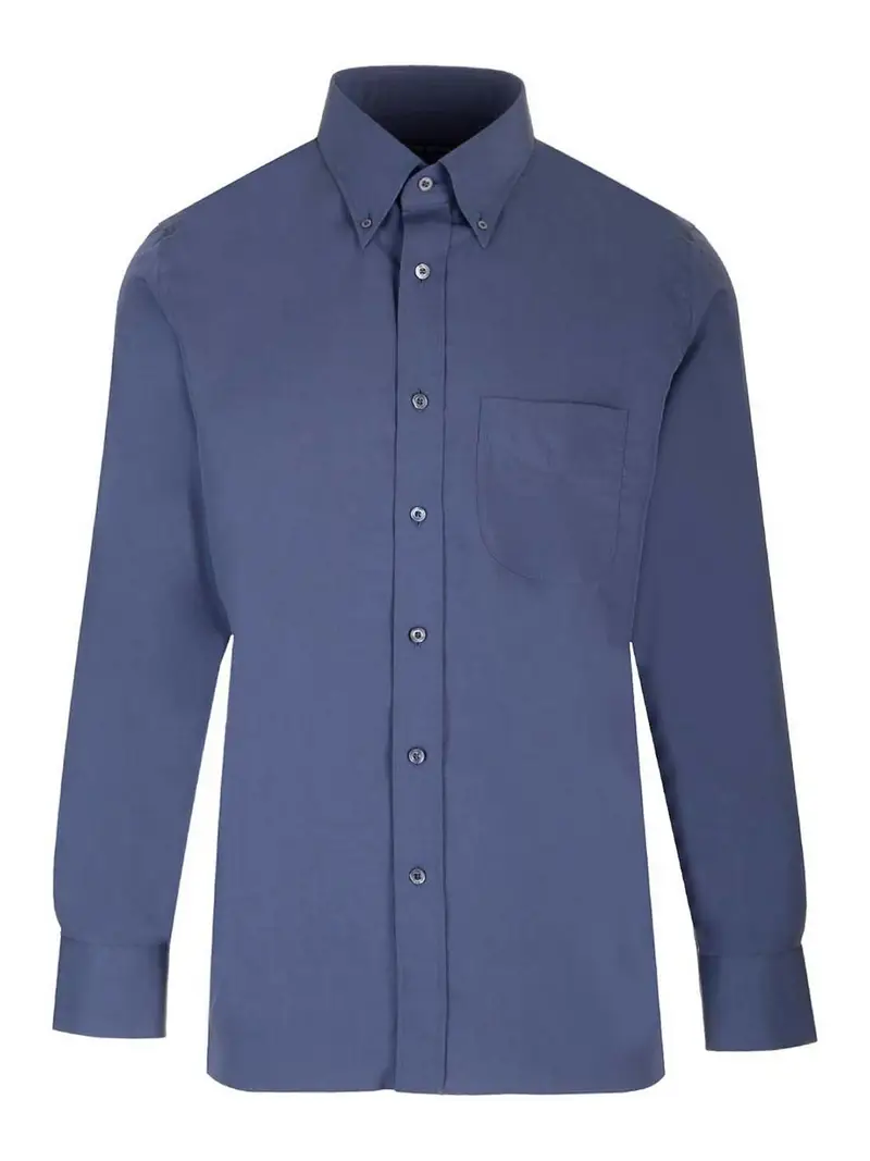 Camicia da paracadute di seta Blu