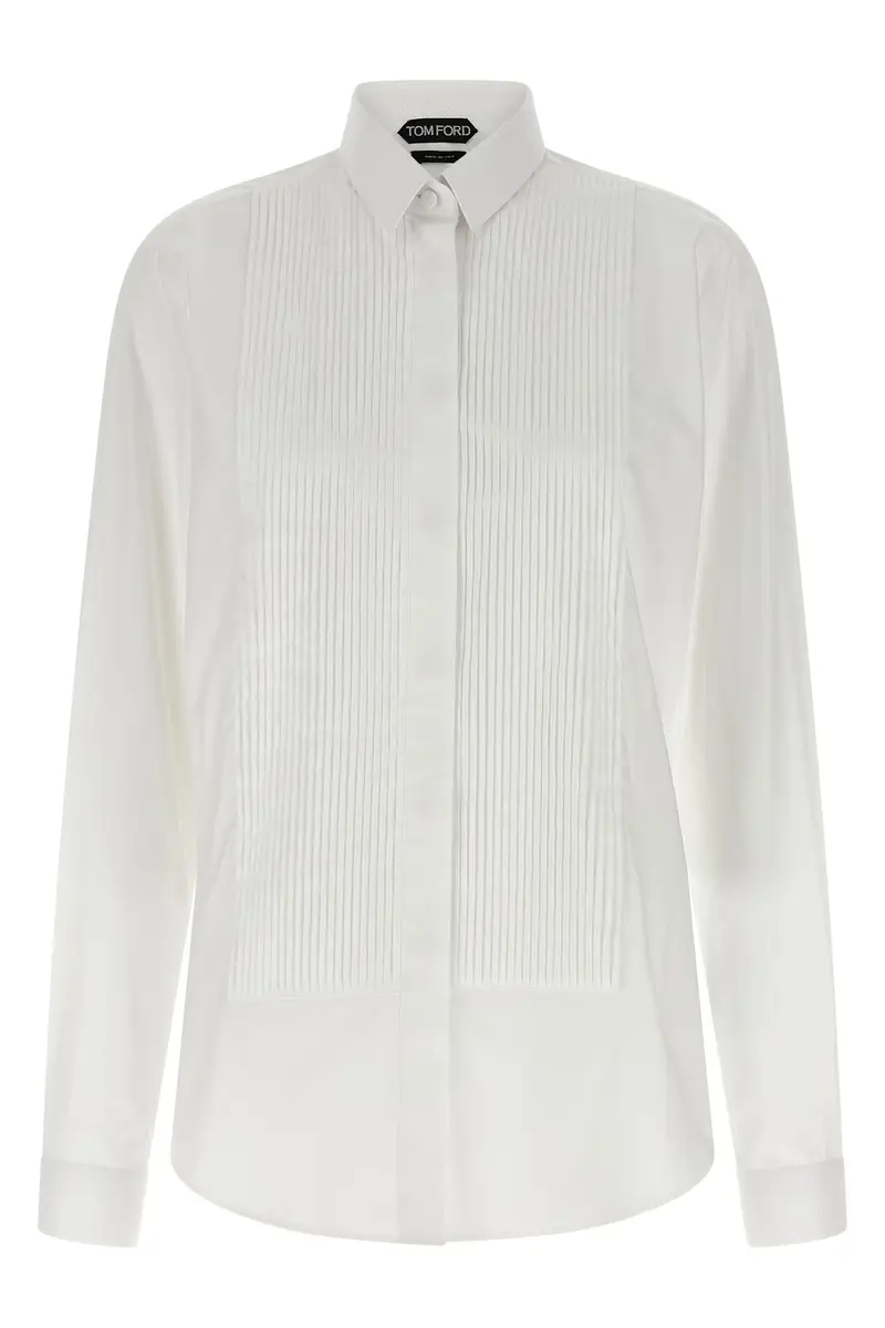 Camicia Plastron Bianco