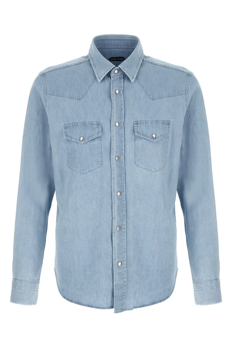 Camicia Western Azzurro