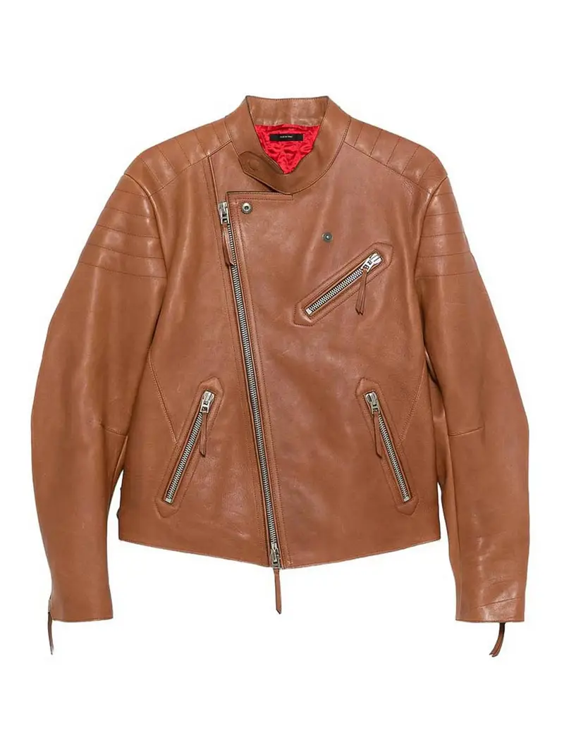 Capispalla in pelle Marrone