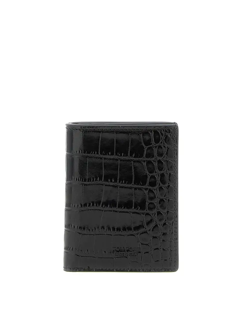 Cardholder Stmpa Crocodile Nero