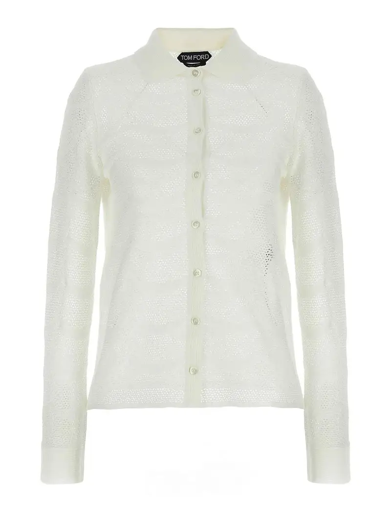 Tom Ford Cardigan Bianco 3266133