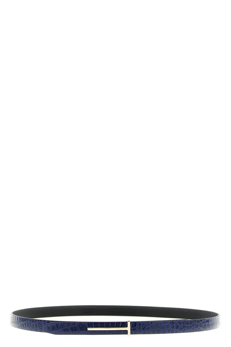 Cintura Coccodrillo Blu