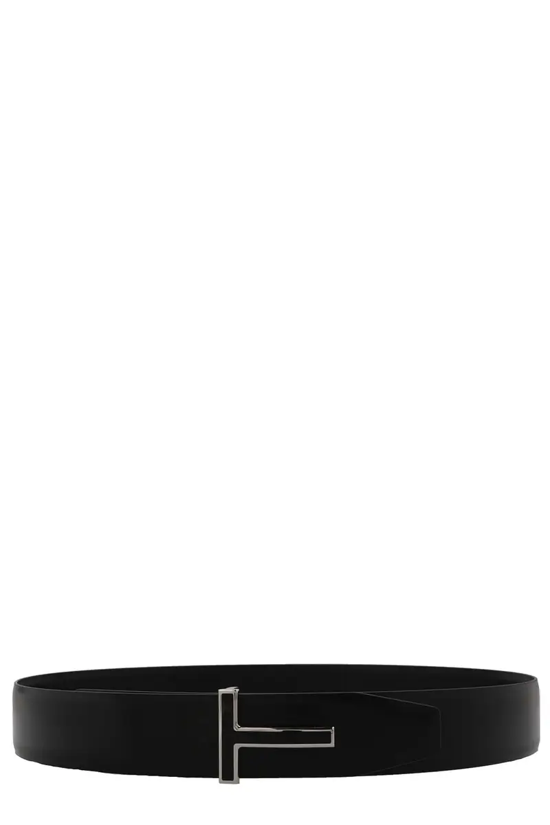 Cintura Fibbia 'T' Nero