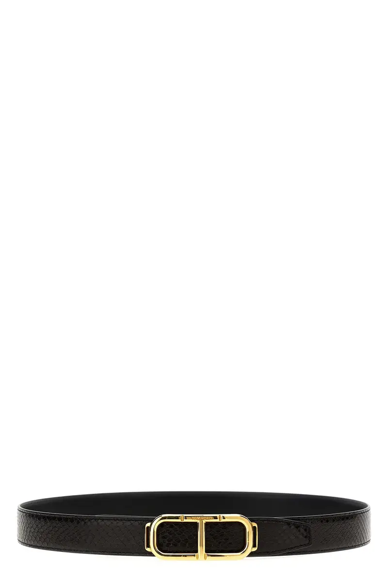 Cintura Reversibile Logo Multi