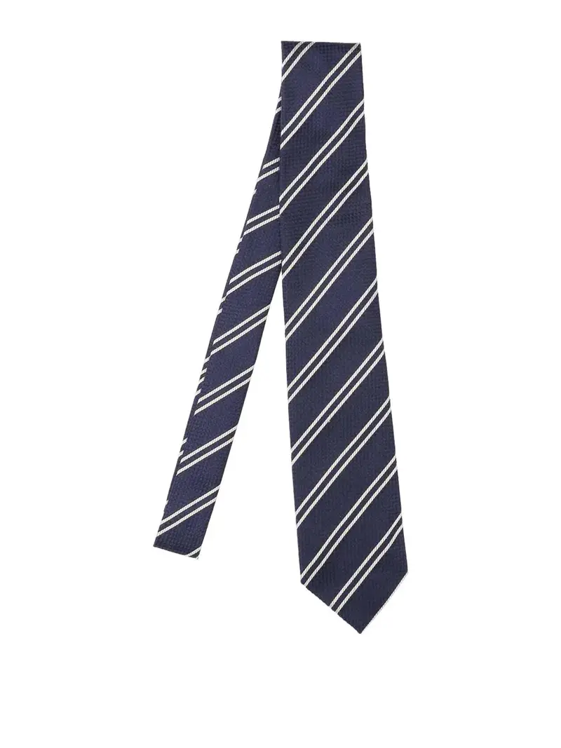 Cravatta A Righe Blu