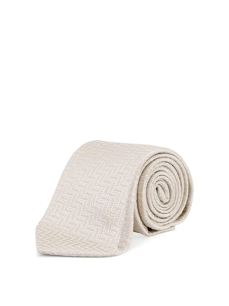 Cravatta In Seta Grigio