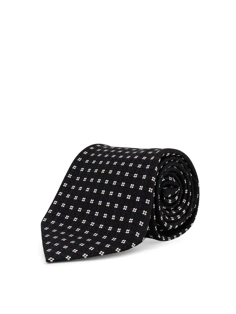 Cravatta In Seta Nero