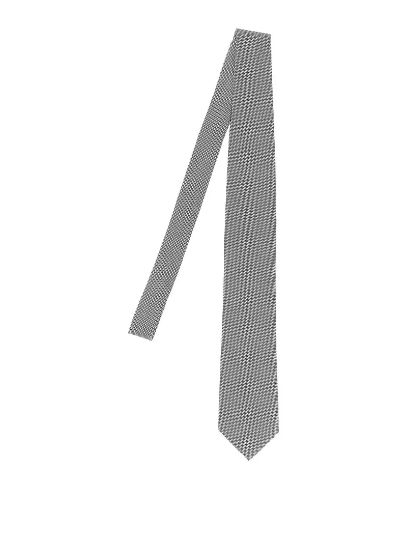 Cravatta Jacquard Argento