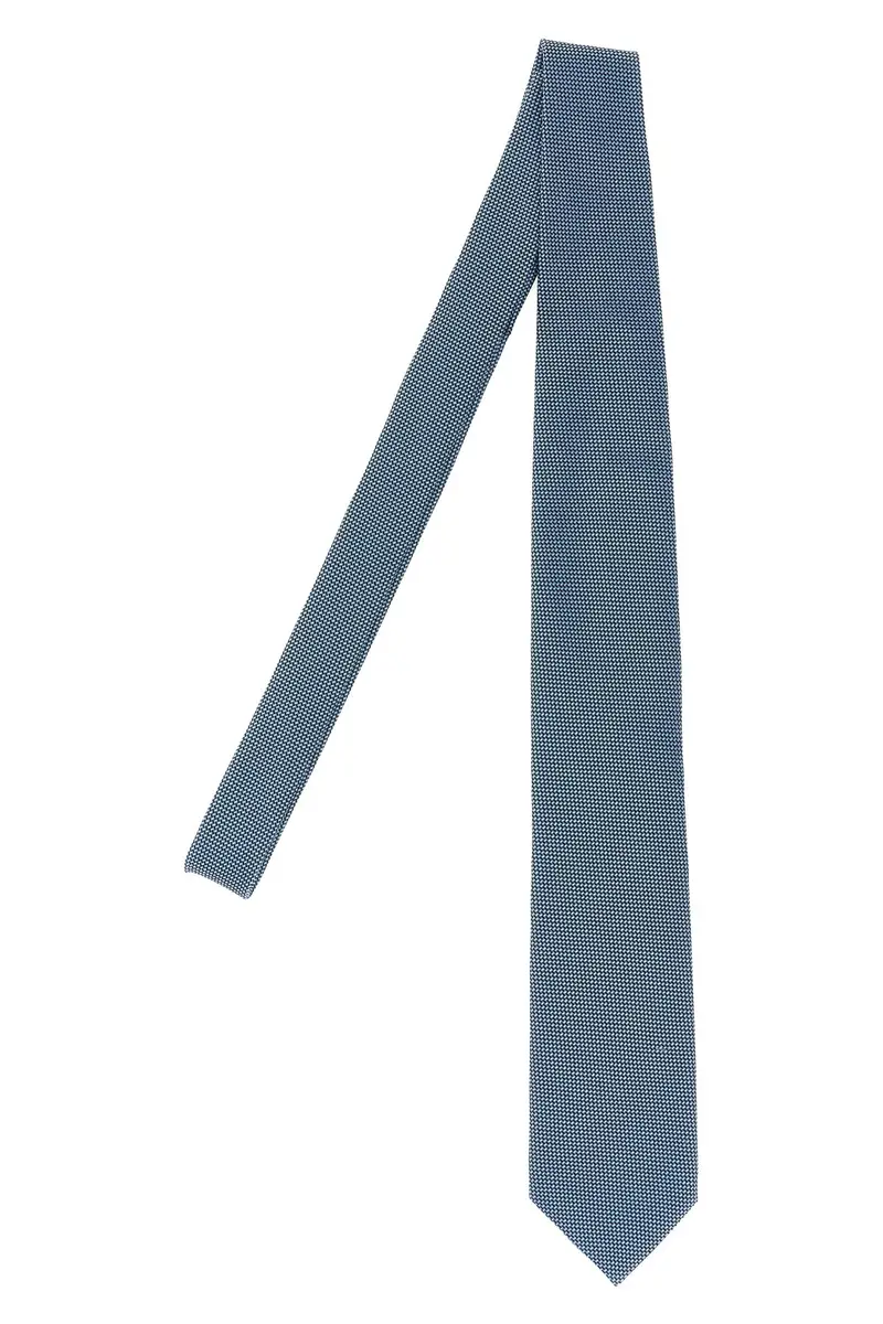 Cravatta Jacquard Blu