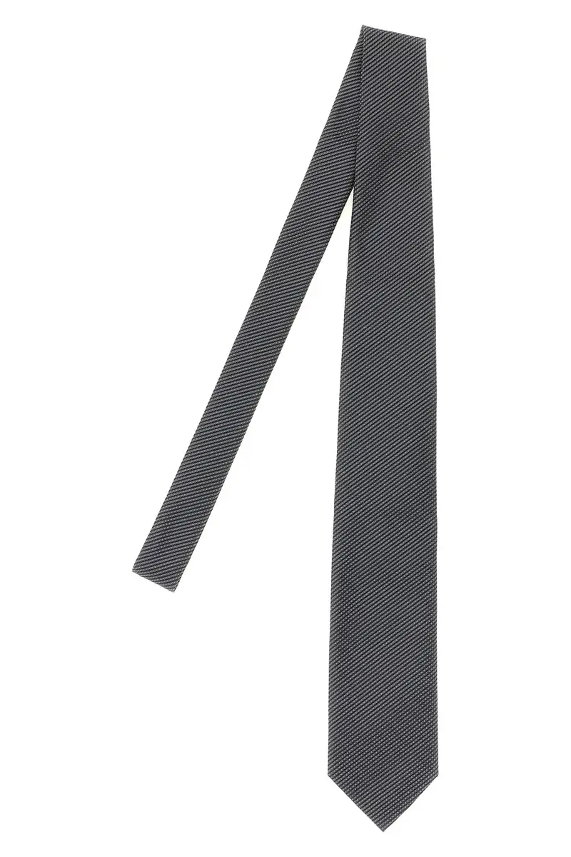Cravatta Jacquard Grigio