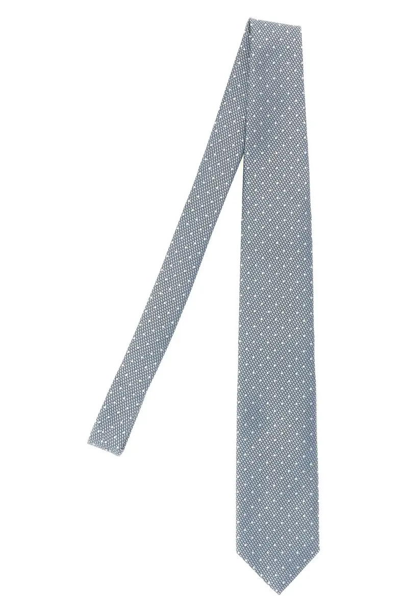 Cravatta Pois Azzurro