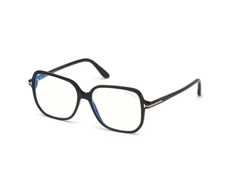 TOM FORD Donna FT5578-B 1 Montature da vista Acetato Nero  Geometrica Normale