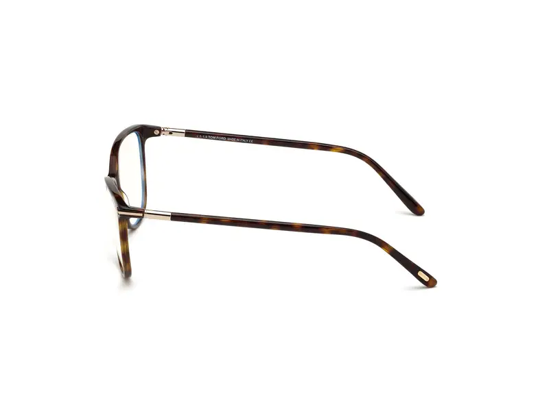 TOM FORD Donna FT5616-B 52 Montature da vista Acetato Havana Squadrata Normale Anti luce blu - per PC miniatura 2