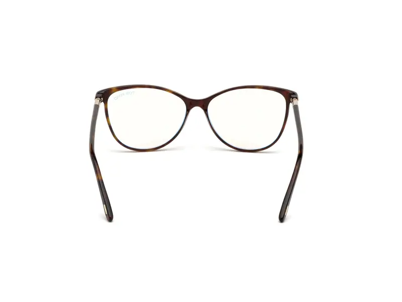 TOM FORD Donna FT5616-B 52 Montature da vista Acetato Havana Squadrata Normale Anti luce blu - per PC miniatura 3