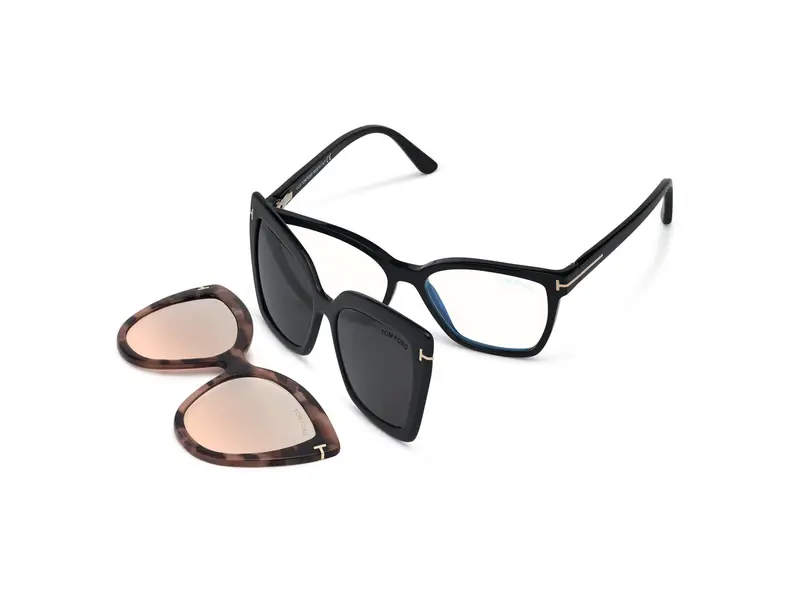 TOM FORD Donna FT5641-B 1 Montature da vista Acetato Nero  Squadrata Normale