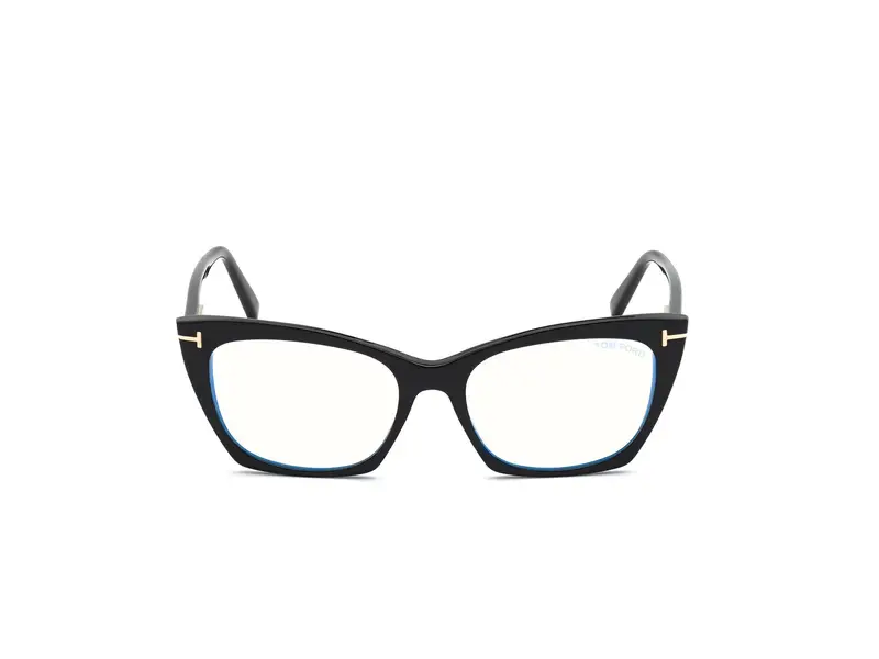 TOM FORD Donna FT5709-B 1 Montature da vista Acetato Nero Cat Eye Normale miniatura 2