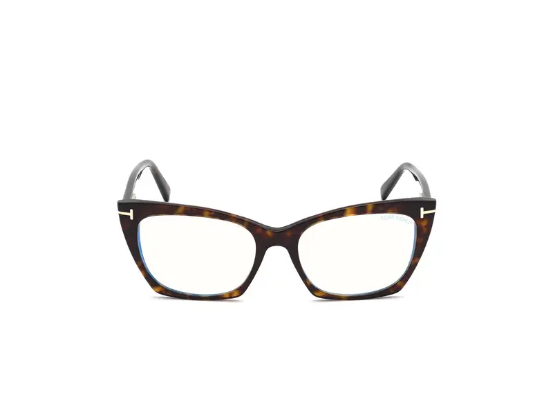 TOM FORD Donna FT5709-B 52 Montature da vista Acetato Havana Cat Eye Normale miniatura 2