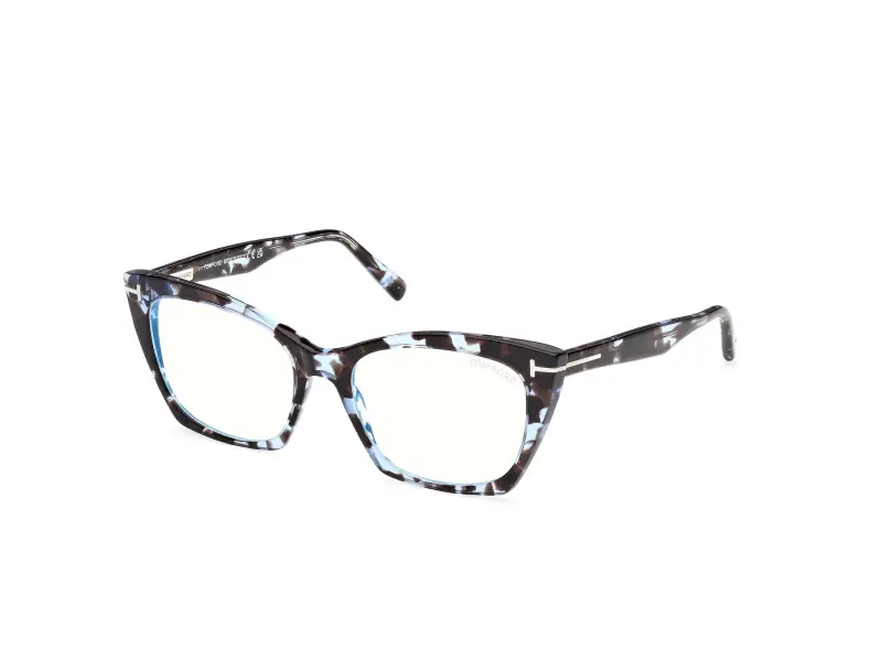 Donna FT5709-B 56A Montature da vista Acetato Havana Cat Eye Normale