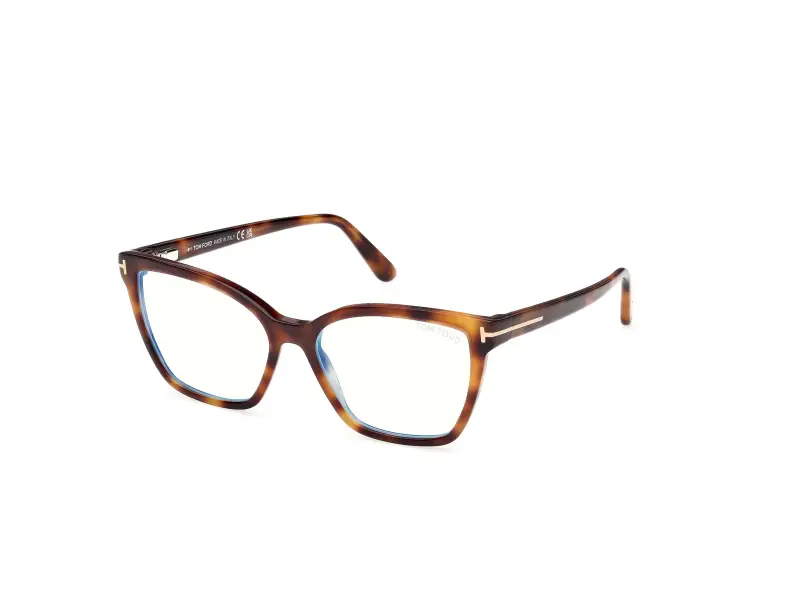Donna FT5812-B 053 Montature da vista Acetato Havana Farfalla Normale